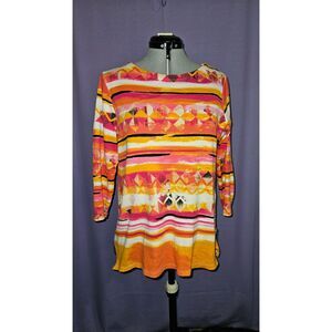 Rafaella, Multicolor, Top, Size: M